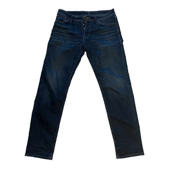 Jack and Jones vintage indigo knit jeans jos 097 size 32 - Picture 1 of 12